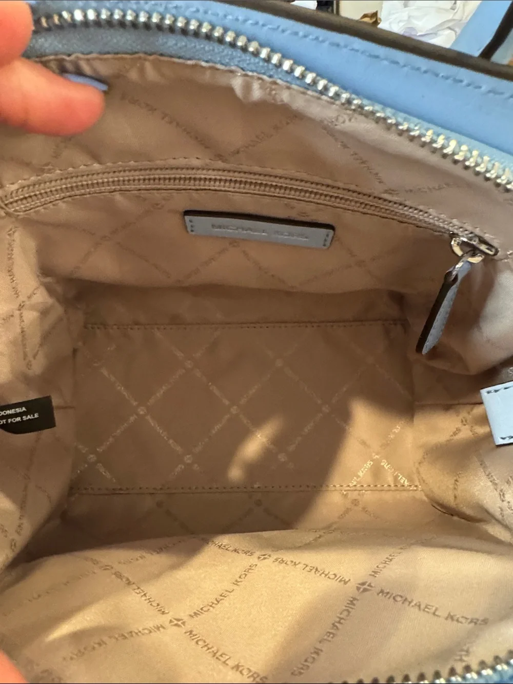 Michael Kors Avril Small Woven Satchel